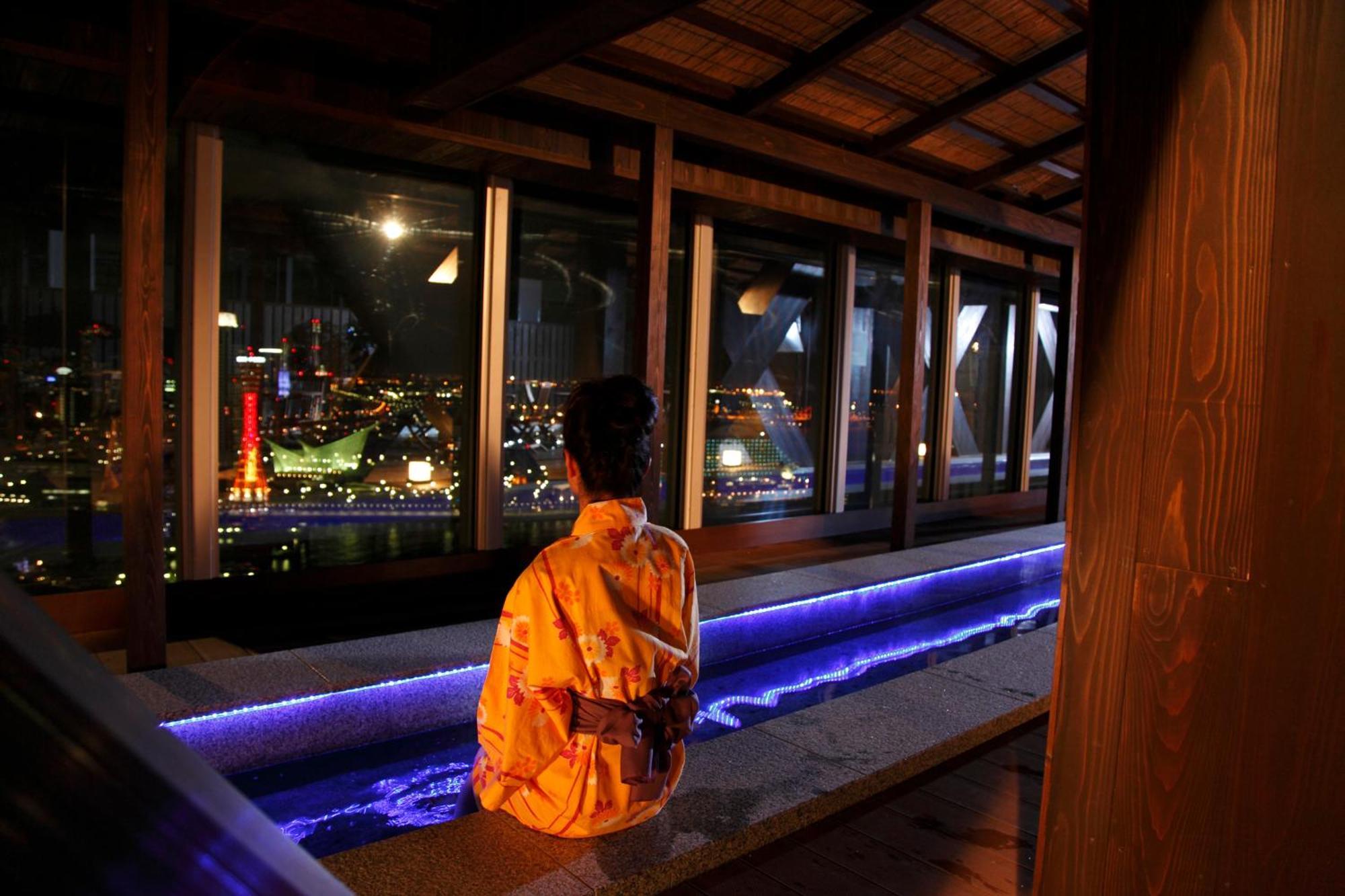 Hotel Kobe Harbor Land Onsen Manyo-Club Exteriér fotografie